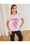 Women Pink Printed T-Shirt - 5