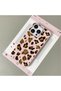 iPhone 14 Pro Max Compatible Pink Leather Textured Silicone Protects Camera Shock-Absorbing Case Leopard - 2