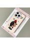iPhone 15 Pro Compatible White Leather Textured Silicone Protects Camera Shock-Absorbing Case Hedgehog - 3