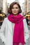 Women's Soft Textured Four Seasons Wearable Vegan Pashmina Shawl Scarf - 3