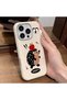 iPhone 13/14 Compatible Brown Leather Textured Silicone Protects Camera Shock-Absorbing Case Hedgehog - 4
