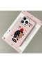 iPhone 16 Pro Compatible Pink Leather Textured Silicone Protects Camera Shock-Absorbing Case Hedgehog - 2