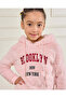 Girls Pink Hooded Printed Sweatshirt - 4