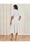 Women Ivory Knitted A Line Belted Dress - 3