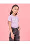 Girls Lilac Love Placement Print T-Shirt