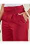 Women Red Plain Wide Leg Trouser - 5