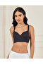 Women Black Solid Padded Active Bra