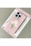 iPhone 16 Pro Compatible Pink Leather Textured Silicone Protects Camera Shock-Absorbing Case Flower - 2