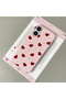 iPhone 16 Compatible Pink Leather Textured Silicone Protects Camera Shock-Absorbing Case Heart - 2