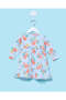 Infant Girls Blue Floral Printed Dress