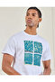 Men White Graphic Print T-Shirt - 4