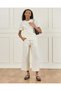 Senior Girls Beige Embroidered Culottes - 2