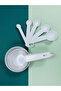 10pc Measuring Spoon & Cup Set - White Premium Plastic Kitchen Tools for Baking, BB3921 - 4