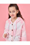 Girls Pink Checkered Hooded Jacket - 4