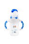 GLASS FEEDING BOTTLE WITH HANDLE 120ML-Blue