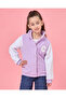 Girls Lilac And White Embroidered Jacket