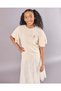 Senior Girls Beige Ruffled Sleeve Jacquard Top - 5