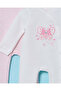 Baby Pink Printed Romper Suit (2 Piece) - 4