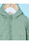 Infant Girls Green Hooded Quilt Jacket - 2