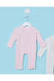 Baby Pink Printed Romper Suit (2 Piece) - 2