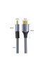 HDMI 2.1 8K 60Hz 4K 120Hz 48 Gbps Hdr Earc Hdcp 2.2 Braided Audio and Video Cable 2 Meters - 8