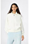 Elevated Basics Full Zip Sweatshirt White Women's Sweatshirt - 118104-Ww049