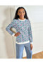 Senior Girls Blue Printed Sweatshirt - 5