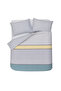 Hilaris Single Duvet Cover Set - Gray - 3