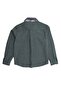 Dark Green Woven Spring Boys' Sports Shirt - 4