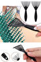 Practical Hair Brush and Comb Cleaning Tool 2 Pieces Hair and Dirt Collector
