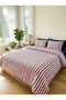 RedNavi Collection Double Duvet Cover Set | 4 Pillowcases | Fitted Bed Sheet