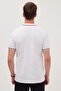 Men's Slim Fit Slim Fit 100% Cotton Soft Texture Cool-keeping Fabric Plain Pique White Polo Collar T-Shirt - 7