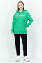 Women Sportswear Fit Long Sleeve Outdoor Hoodies, Green - 4