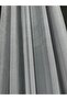 Lead-Colored Honeycomb Mesh Tulle Curtain with Tight Pleats - Off-White