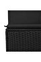 Garden Sofa Set | Black | PE rattan | Large | Removable Covers - 5