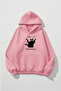 Unisex Soft Textured Pew Pew Cat Printed Design Oversized 3 Thread Hoodie Sweatshirt