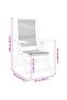 Reclining Garden Chairs 6 pcs Grey Solid Wood Acacia - 3