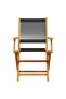 Folding Garden Chairs 6 pcs Black Solid Wood Acacia - 2