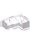 4 Piece Garden Lounge Set with Cushions Poly Rattan Grey - 3