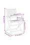 Folding Outdoor Chairs 8 pcs Solid Acacia Wood - 3