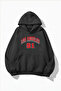 Unisex Soft Textured Los Angeles 91 Printed Design Oversized 3 Thread Hoodie Sweatshirt
