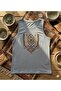 Ethnic Pattern Printed Women's Off-The-Shoulder Sleeveless Strap T-Shirt - 2