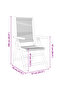 Reclining Garden Chairs 4 pcs Black Solid Wood Acacia - 3