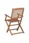 Folding Outdoor Chairs 8 pcs Solid Acacia Wood - 5