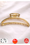 Gold Metal Hair Clip – Minimal and Stylish Latch Clip 8 cm