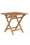 Folding Garden Table 45x45x45 cm Solid Teak Wood - 3
