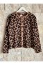 Hatunatila Women's Knitwear Leopard Cardigan - 25176
