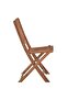 Folding Outdoor Chairs 2 pcs Solid Acacia Wood - 4
