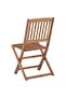 Folding Outdoor Chairs 8 pcs Solid Acacia Wood - 5