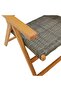 Reclining Garden Chairs 8 pcs Grey Poly Rattan and Solid Wood - 7